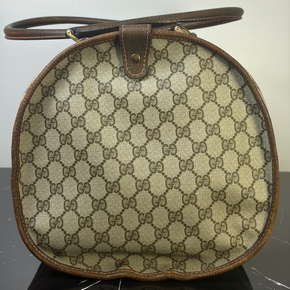 Vintage Gucci Boston Duffle/Doctor Bag Brown UNISEX - Picture 4 of 11